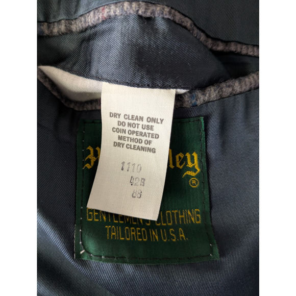 Vintage‎ Hunt Valley Wool Blazer Mens 42R Sportscoat Office Tweed Business USA - Picture 11 of 14